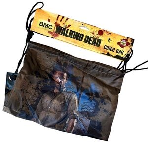 NEW The Walking Dead Drawstring Bag Show Premiere AMC Movie Theater Zombie Swag!